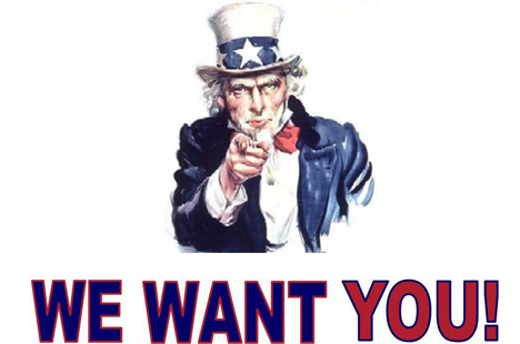 We want you!